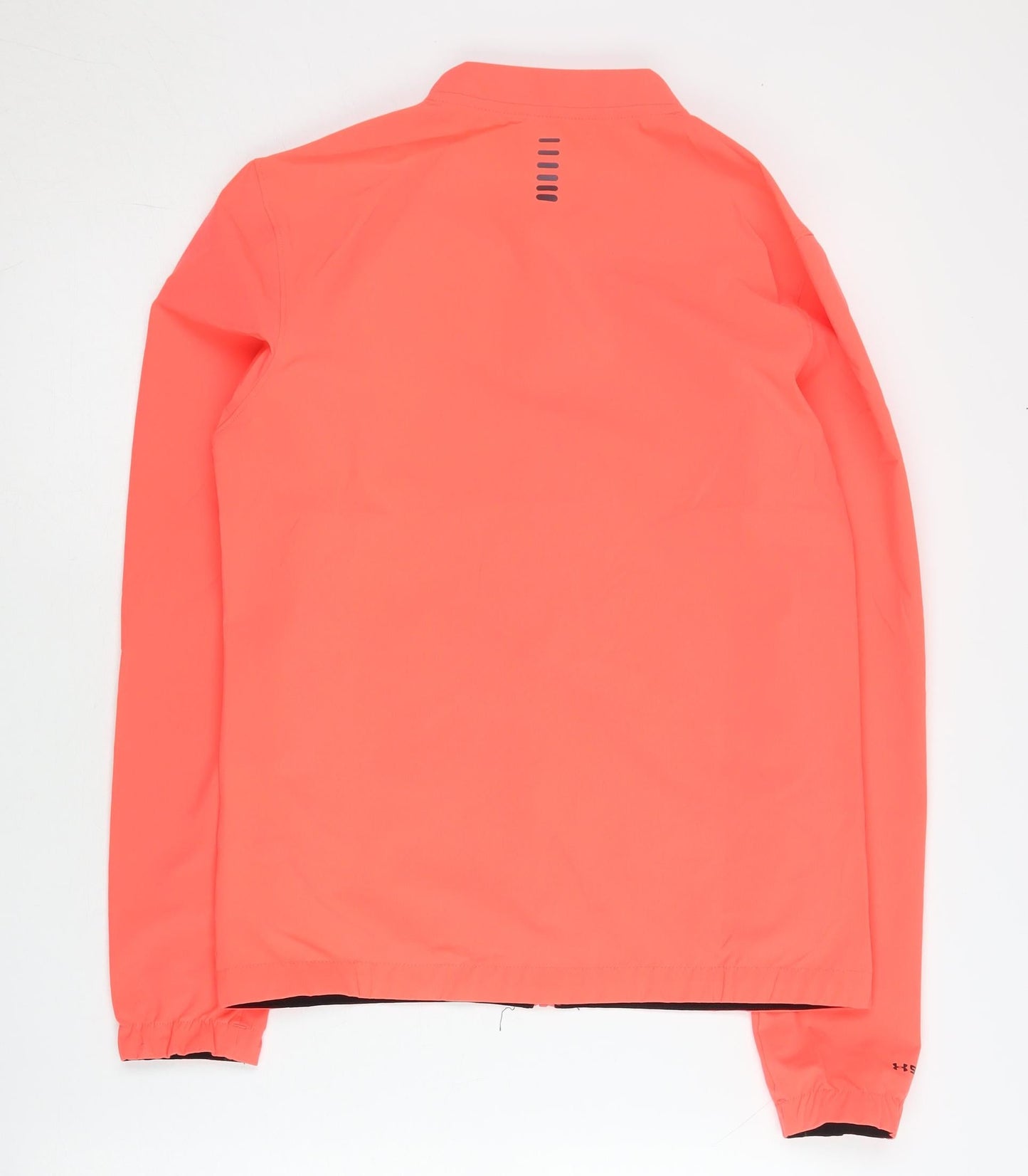 Under Armour Womens Orange S Slim Fit Windbreaker Running Jacket