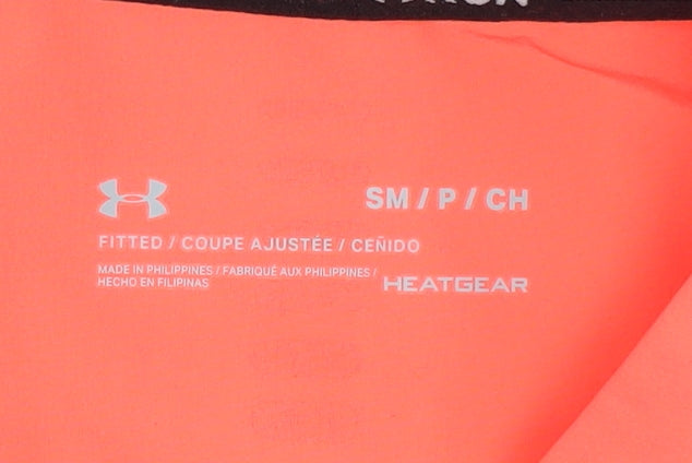 Under Armour Womens Orange S Slim Fit Windbreaker Running Jacket