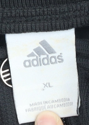 Adidas Women’s Black XL Track Jacket Full Zip Sportswear