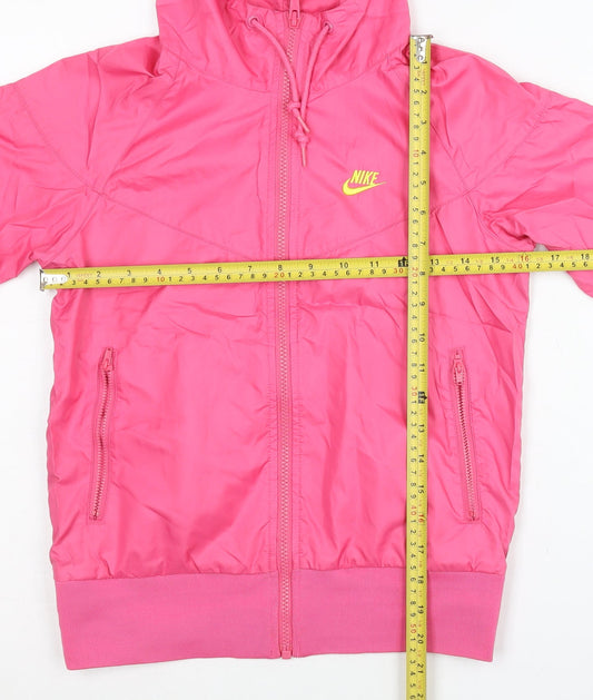 Nike Womens Pink XS Sportswear Hooded Windbreaker Jacket