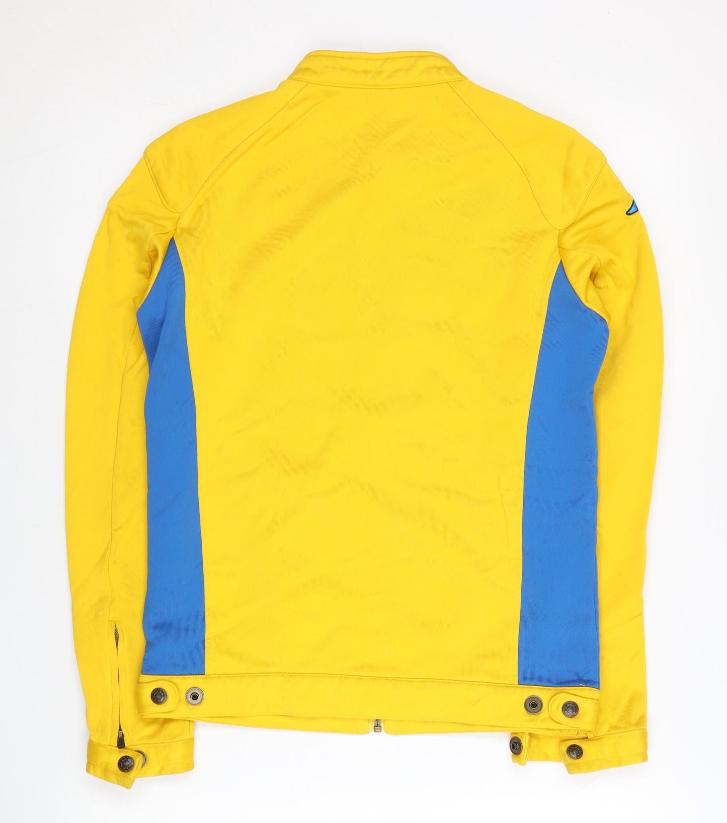 Kappa Women’s Yellow Racing Motorcycle Jacket Size 10 Logo Embroidered