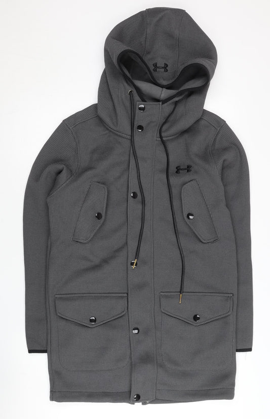 Under Armour Women’s Grey Hooded Parka Jacket Size S