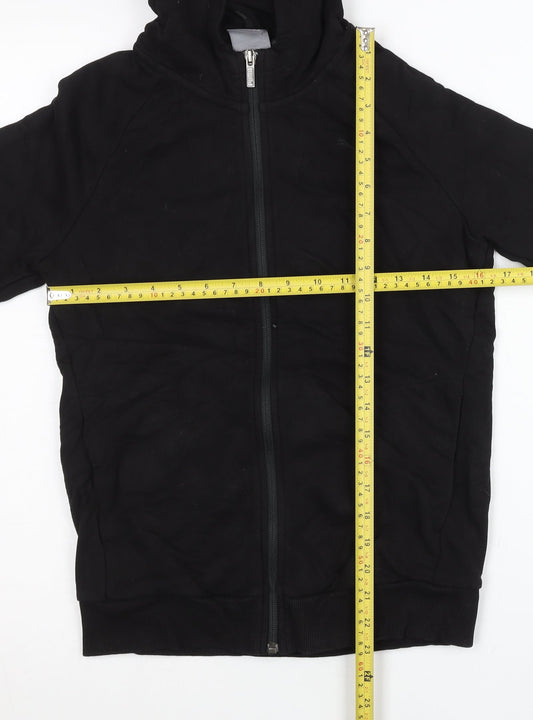 Puma Womens Black Size 10 Full Zip Hoodie Sportswear