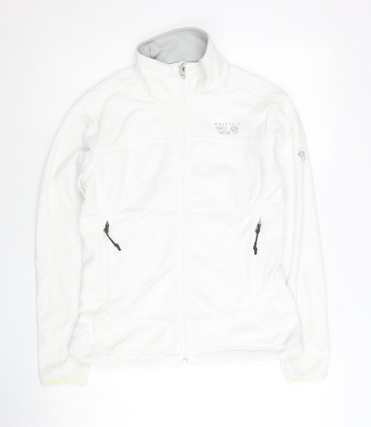 Mountain Hardwear Women's White Fleece Full Zip Jacket Size S