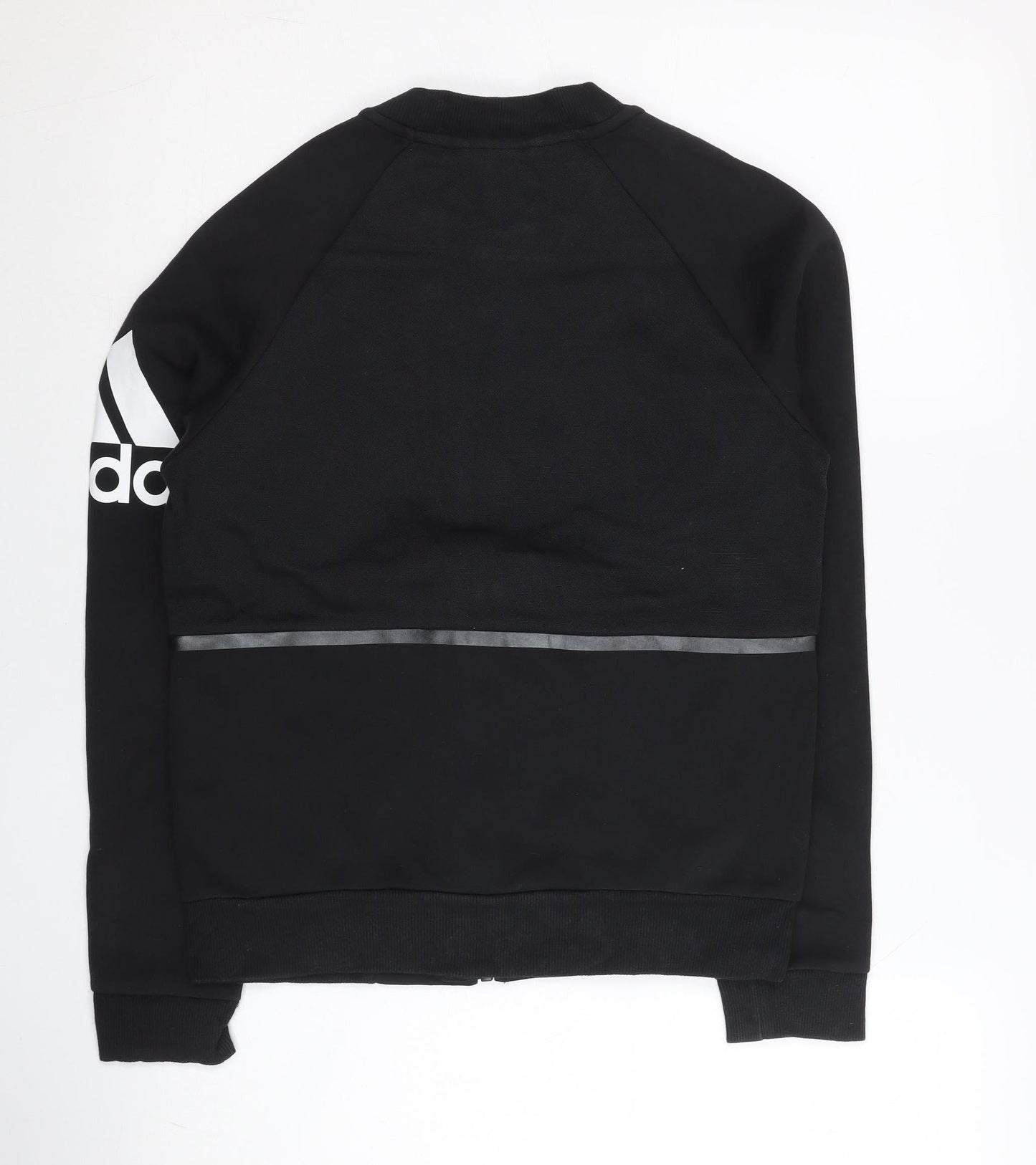 Adidas Women’s Black Track Jacket Size 8 Full Zip Sportswear