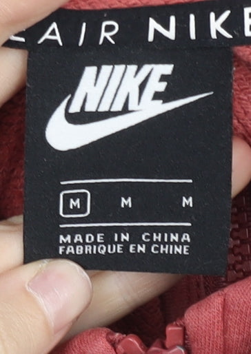 Nike Air Women’s Red Colourblock Hoodie Sweatshirt Size M