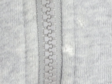 Champion Women’s Grey Full Zip Hoodie Sweatshirt Medium Cotton Blend