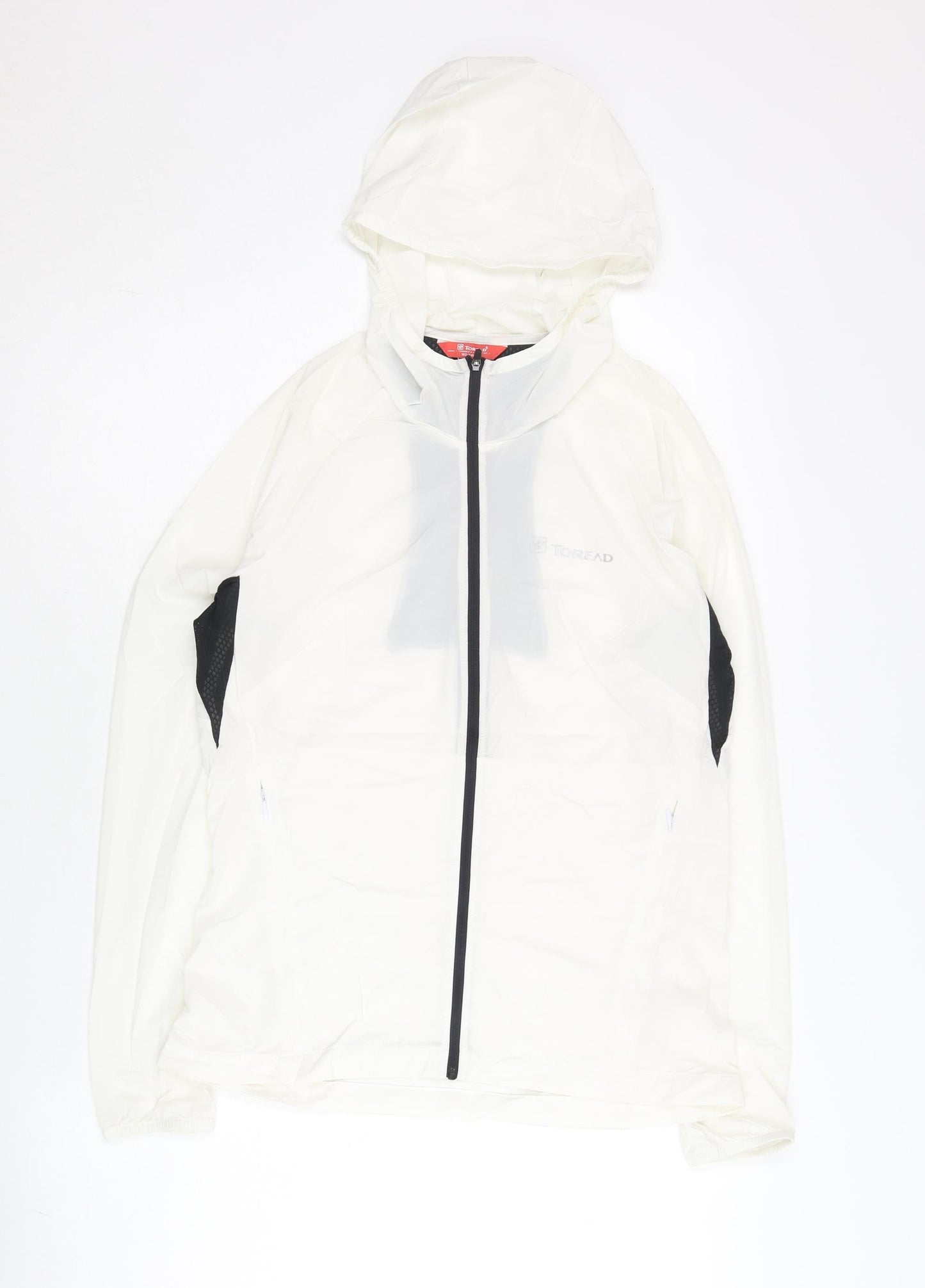 Toread Womens Ivory Windbreaker Jacket Size 8 Hooded Lightweight