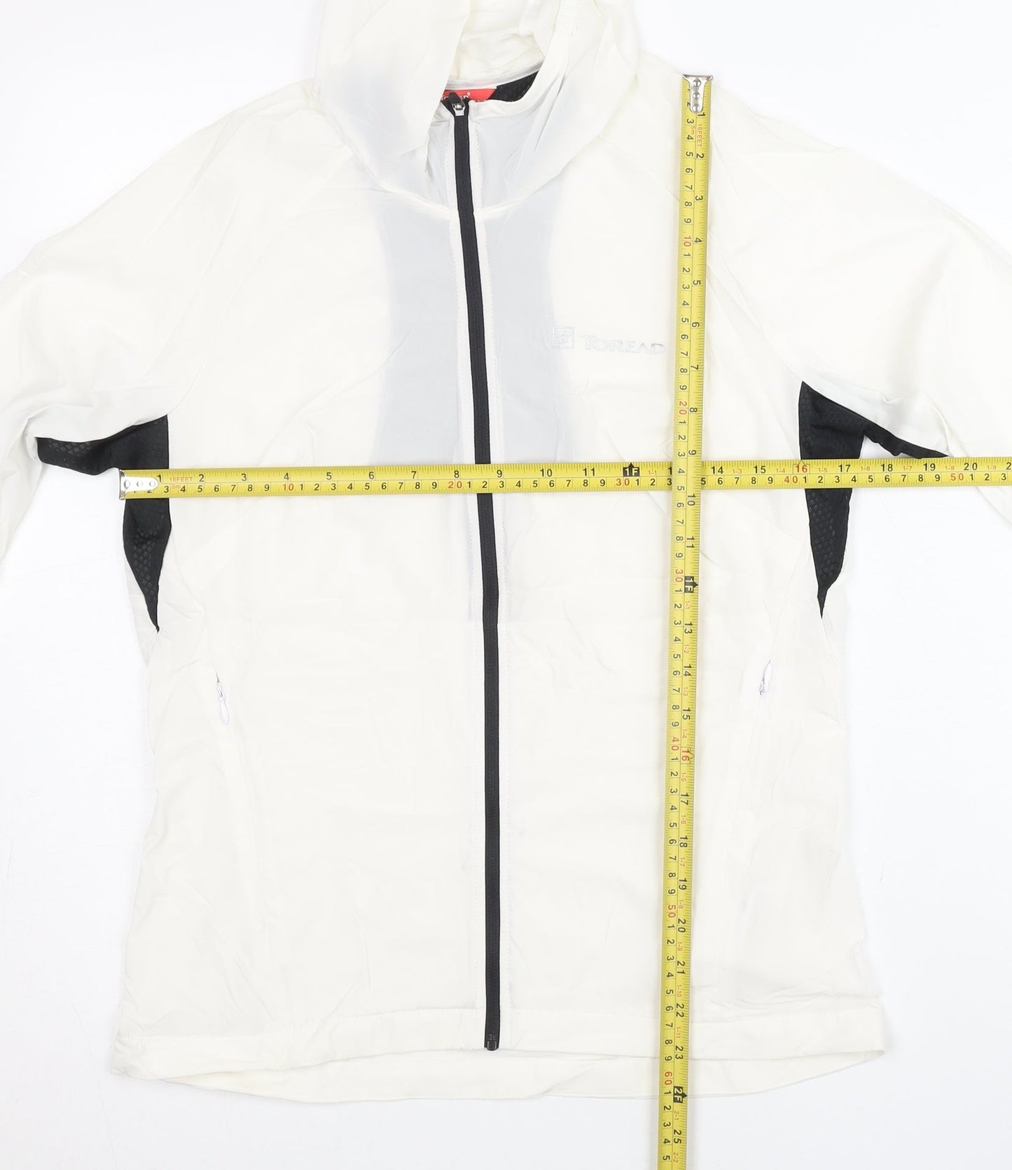 Toread Womens Ivory Windbreaker Jacket Size 8 Hooded Lightweight