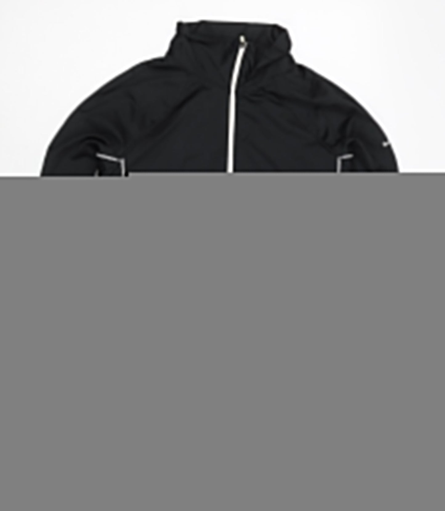 Nike Womens Black M Dri-Fit Track Jacket Running Gym Zip Up