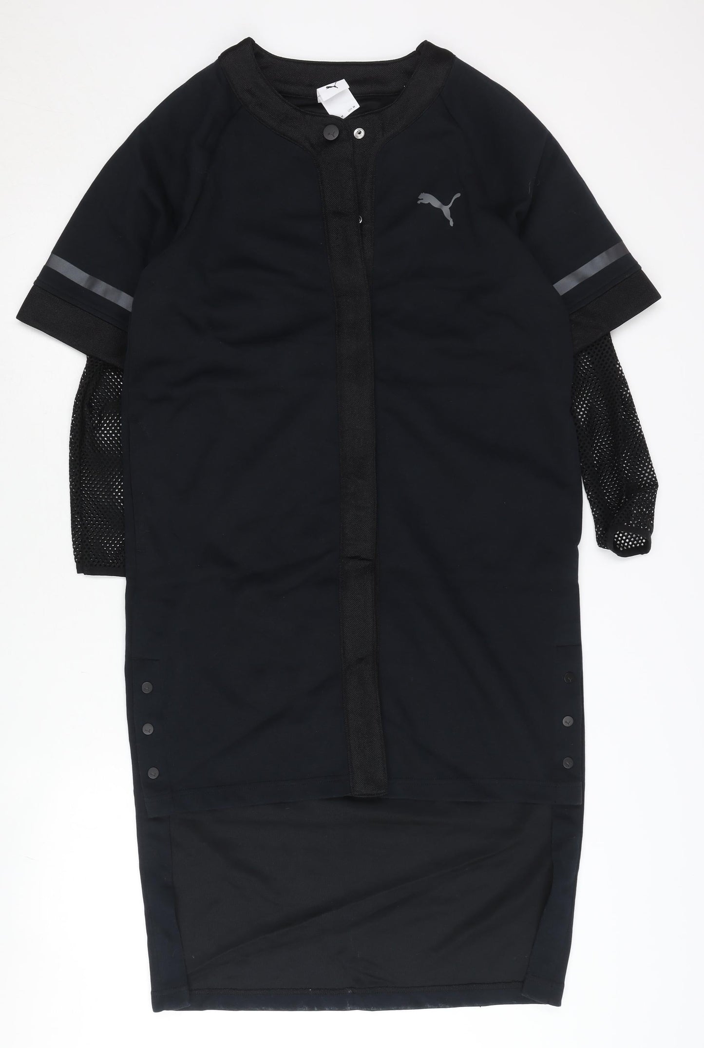 Puma SG Women's Black Varsity Jacket Size M Short Sleeve Sportswear