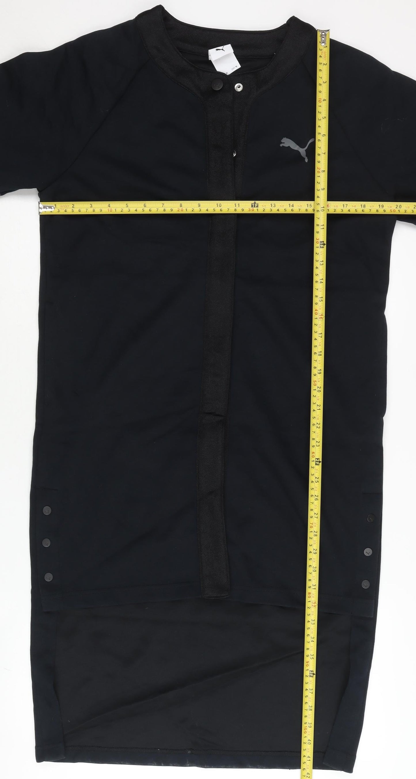 Puma SG Women's Black Varsity Jacket Size M Short Sleeve Sportswear