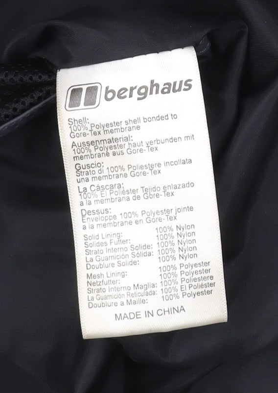 Berghaus Men's Green XL Waterproof Rain Jacket Hooded Hiking Coat