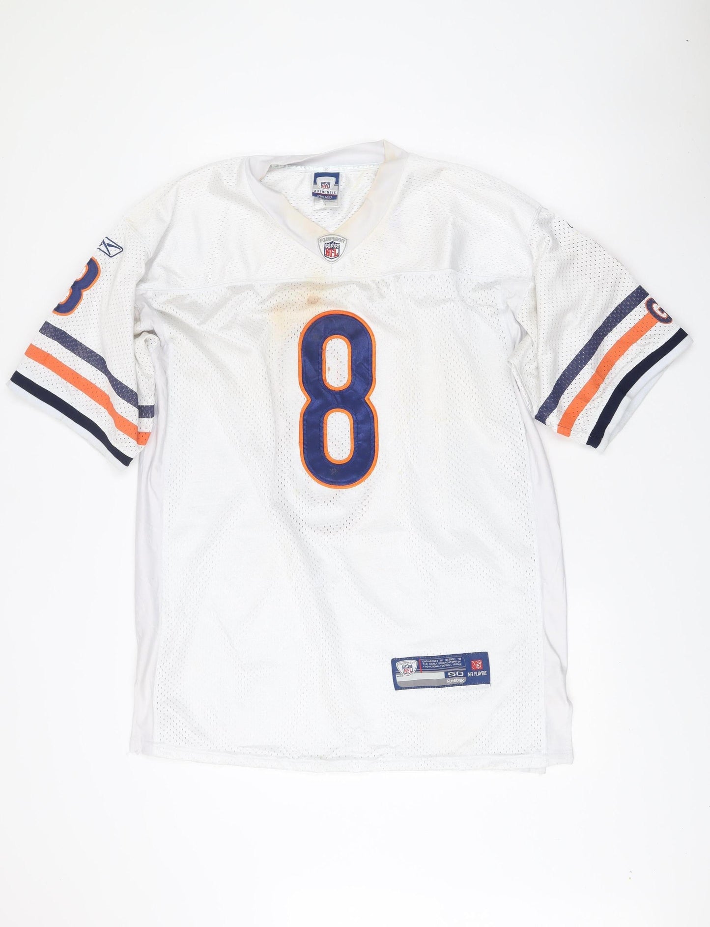 Reebok NFL Men’s White Chicago Bears Rex Grossman Jersey Size L
