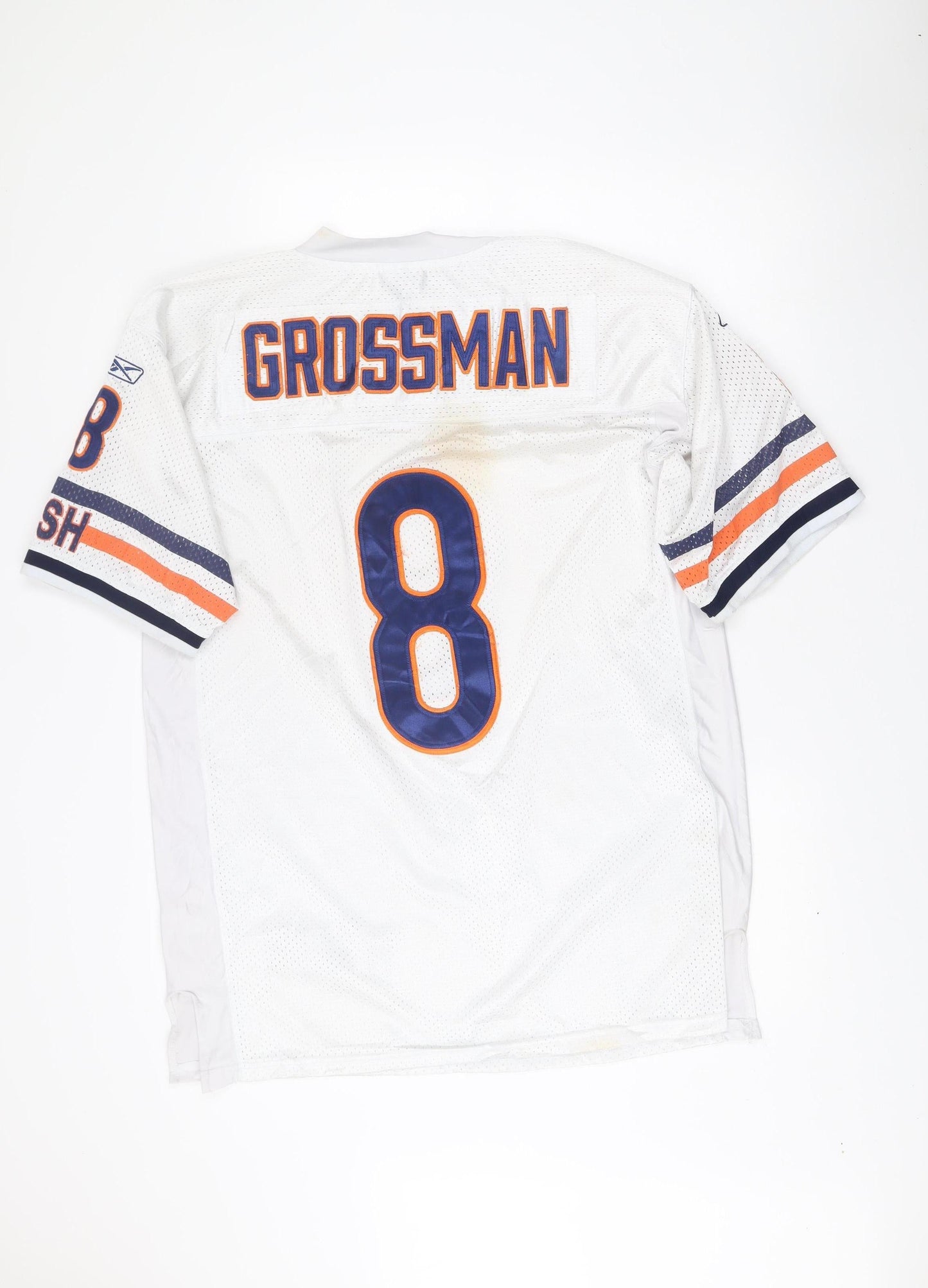 Reebok NFL Men’s White Chicago Bears Rex Grossman Jersey Size L