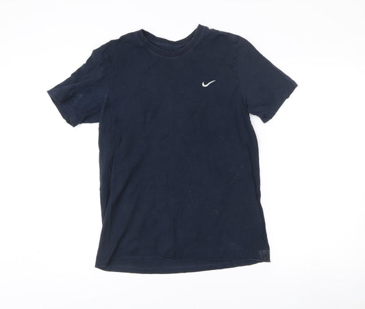 Nike Men’s Blue M Athletic Fit Crew Neck Short Sleeve T-Shirt