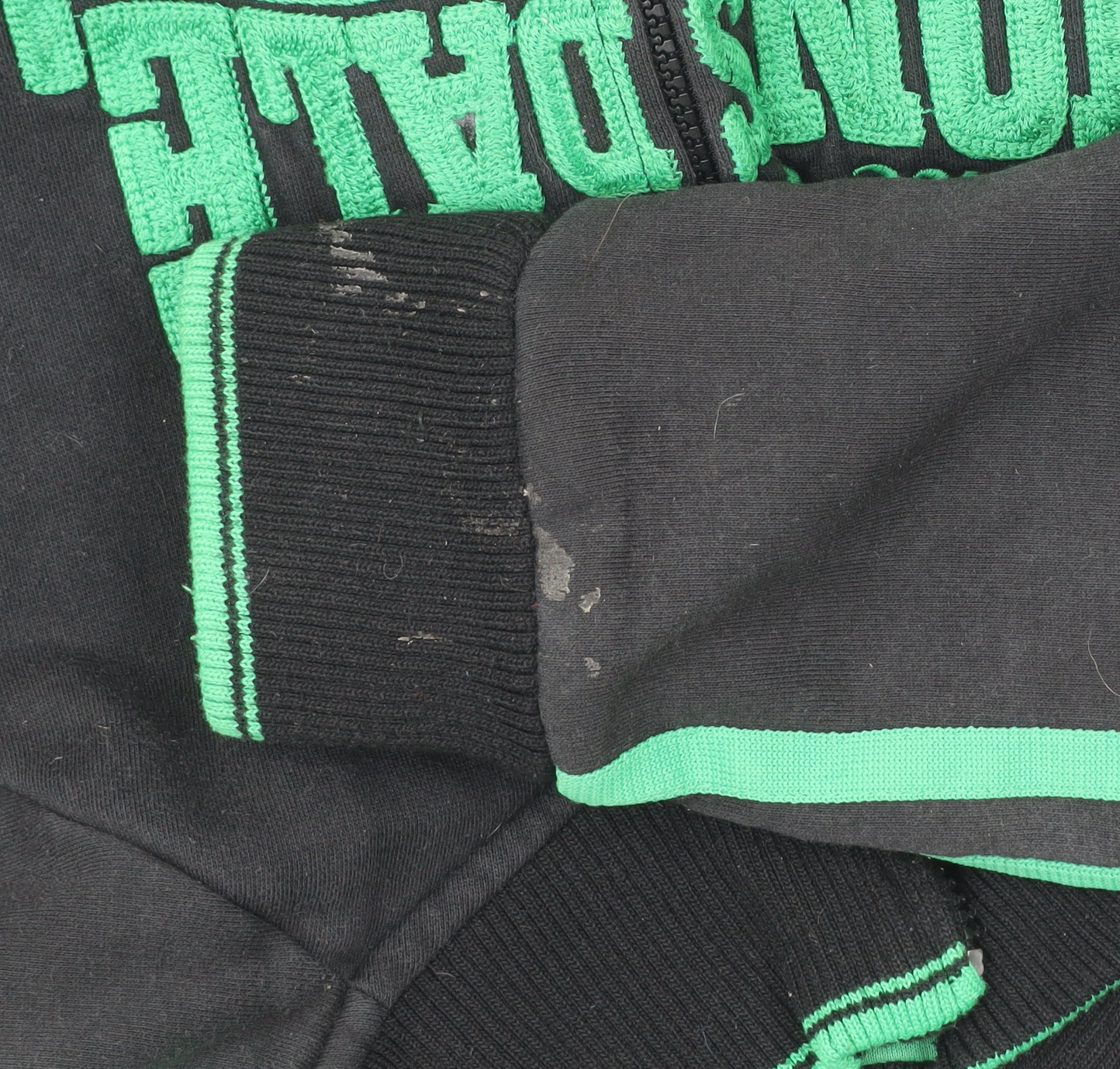 Lonsdale Men’s Black Track Jacket Size L Full Zip Cotton Blend