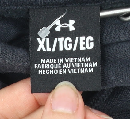 Under Armour Men’s Black XL Pullover Hoodie Hooded Sweatshirt