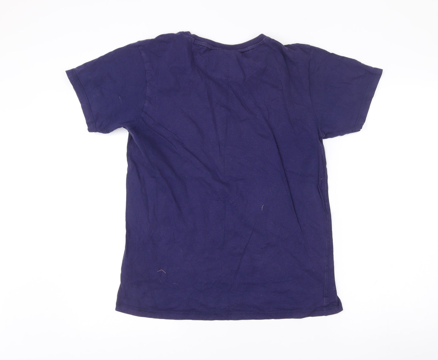 Ellesse Mens Blue Medium Graphic Logo Crew Neck Cotton T-Shirt