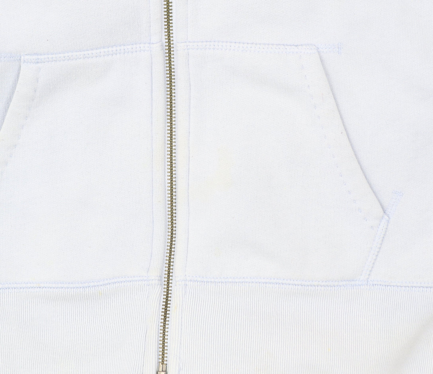 Jack Wills Women’s Blue Full Zip Hoodie Size 10 Logo Print Sportswear