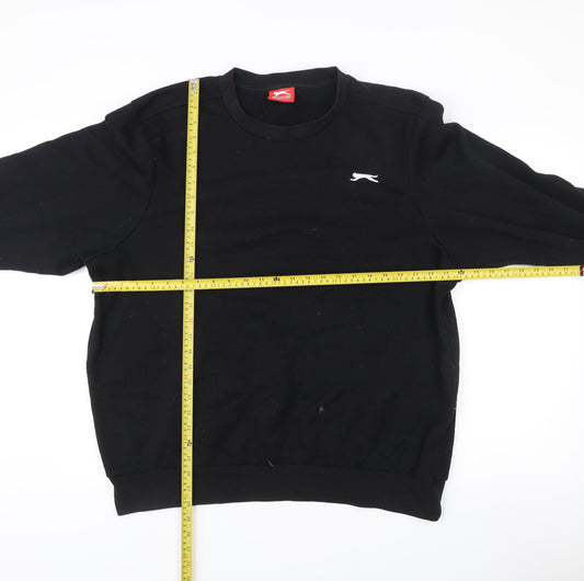 Slazenger Men’s Black XL Pullover Sweatshirt Crew Neck Fleece