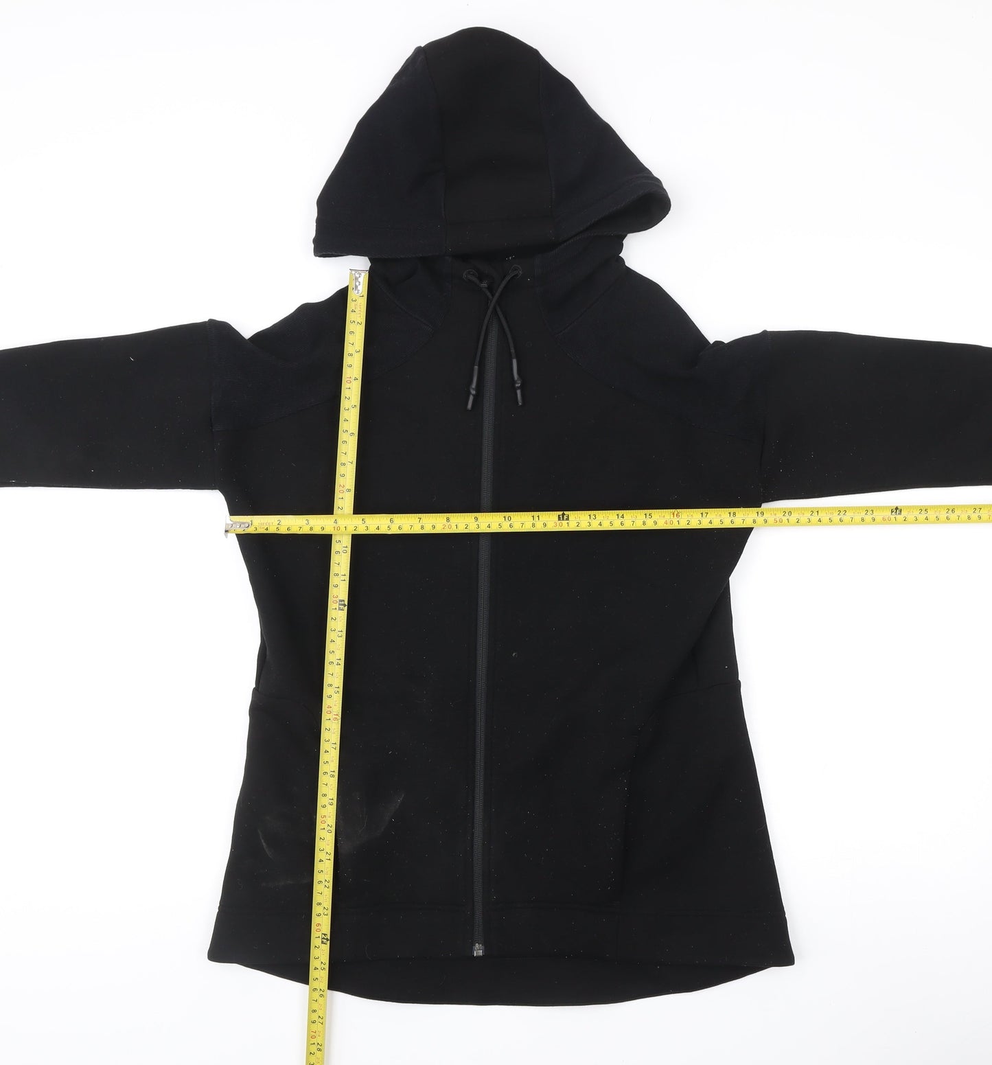 Sweaty Betty Women Black M Slim Fit Hooded Full Zip Active Jacket