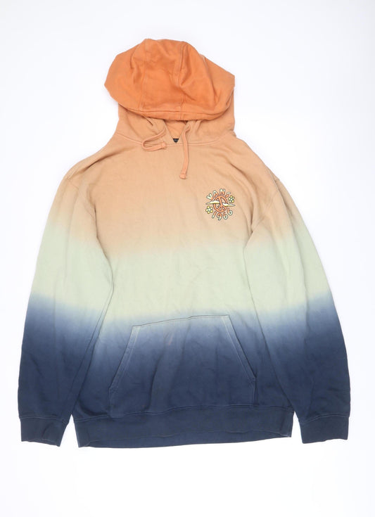 Vans Mens XL Multicoloured Pullover Hoodie Peace Graphic Cotton Blend
