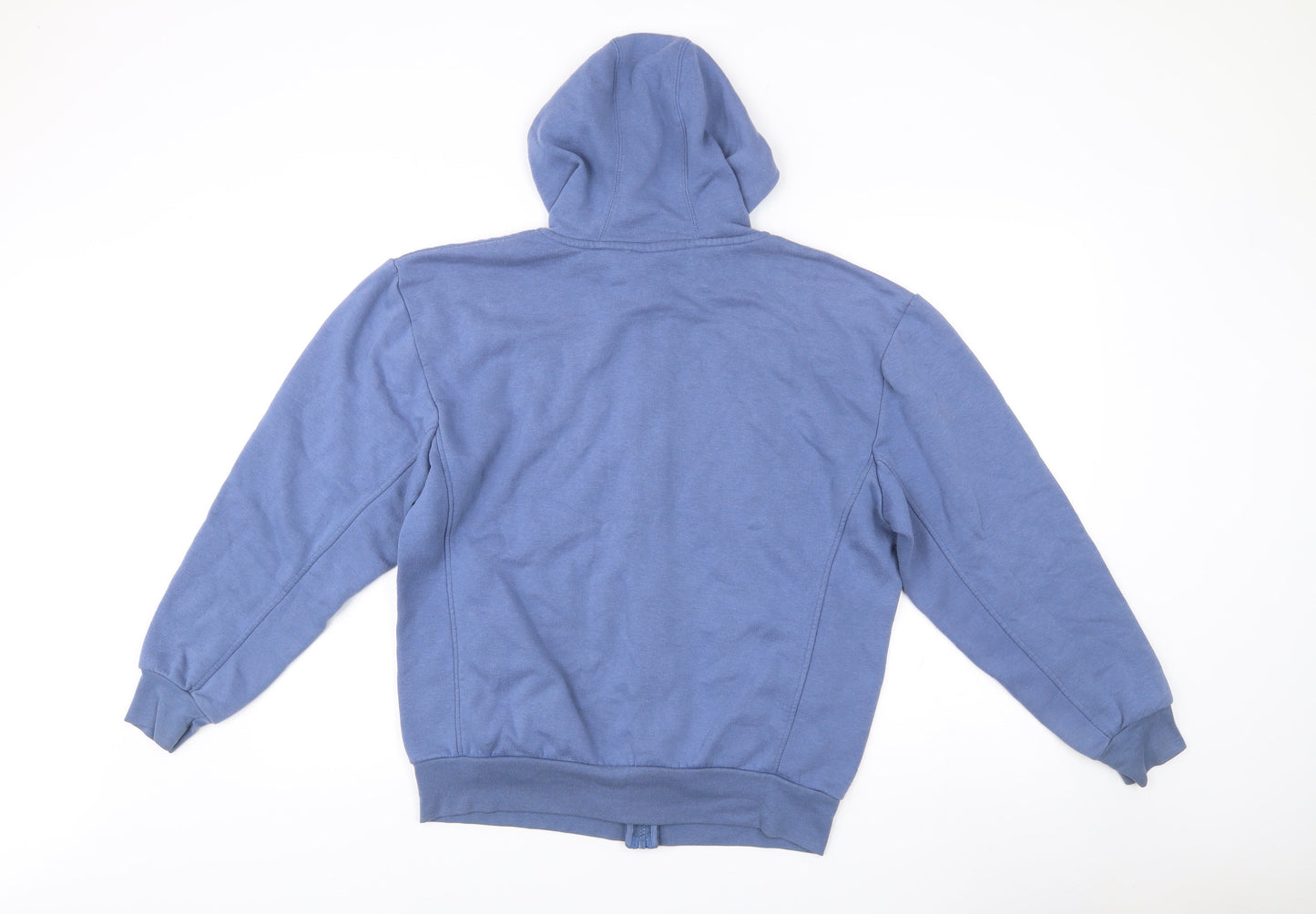 Slazenger Men's Blue Full Zip Hoodie Size M Logo Embroidered