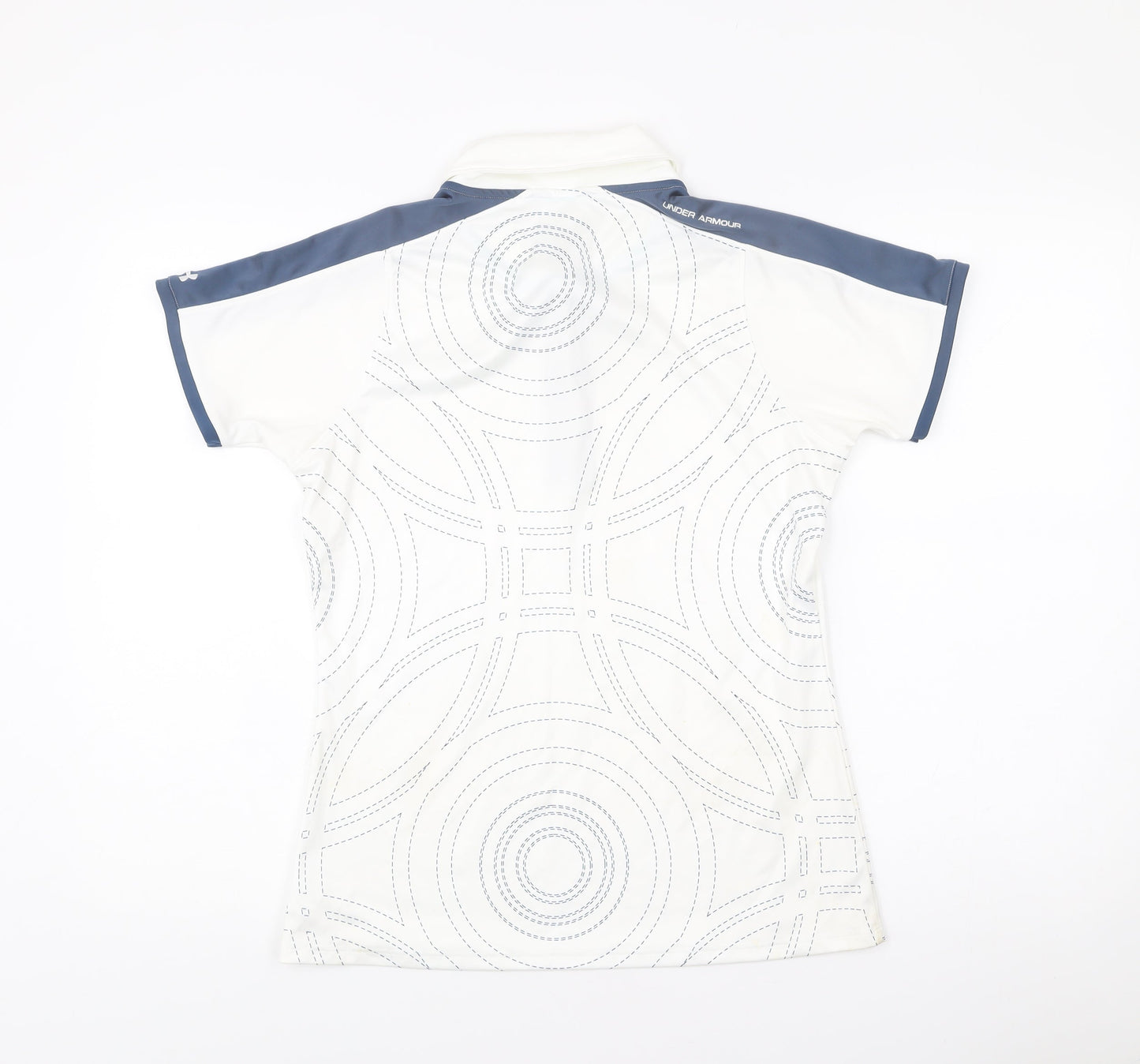 Under Armour Men’s White Polo Shirt M Athletic Fit Golf Sportswear