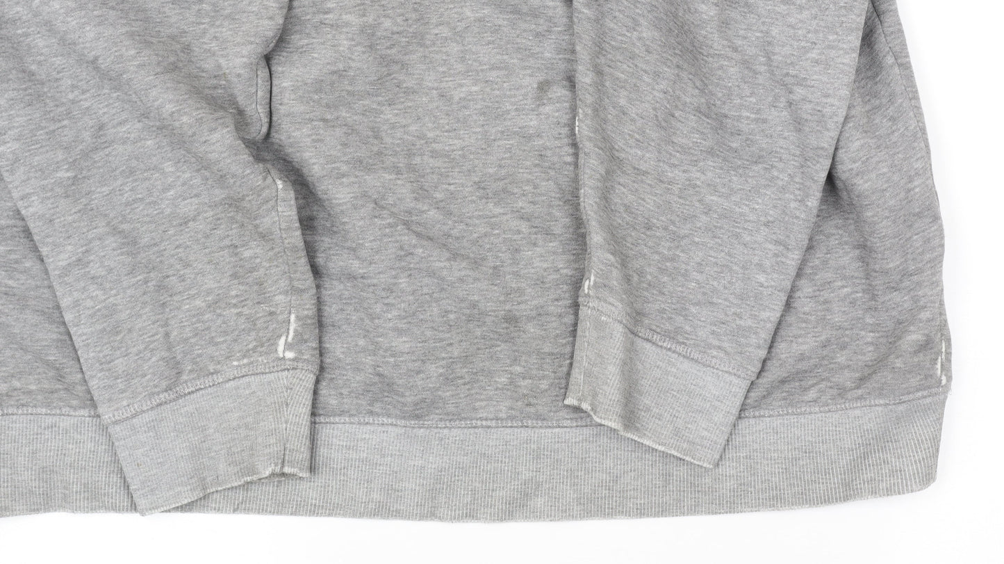 James Pringle Men’s Grey 2XL Half Zip Mock Neck Sweatshirt