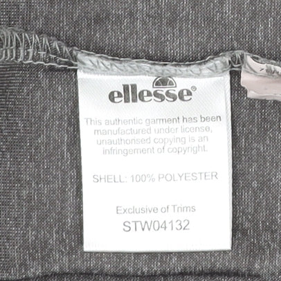 Ellesse Men’s Grey Black Raglan Sleeve Jersey T-Shirt Size L