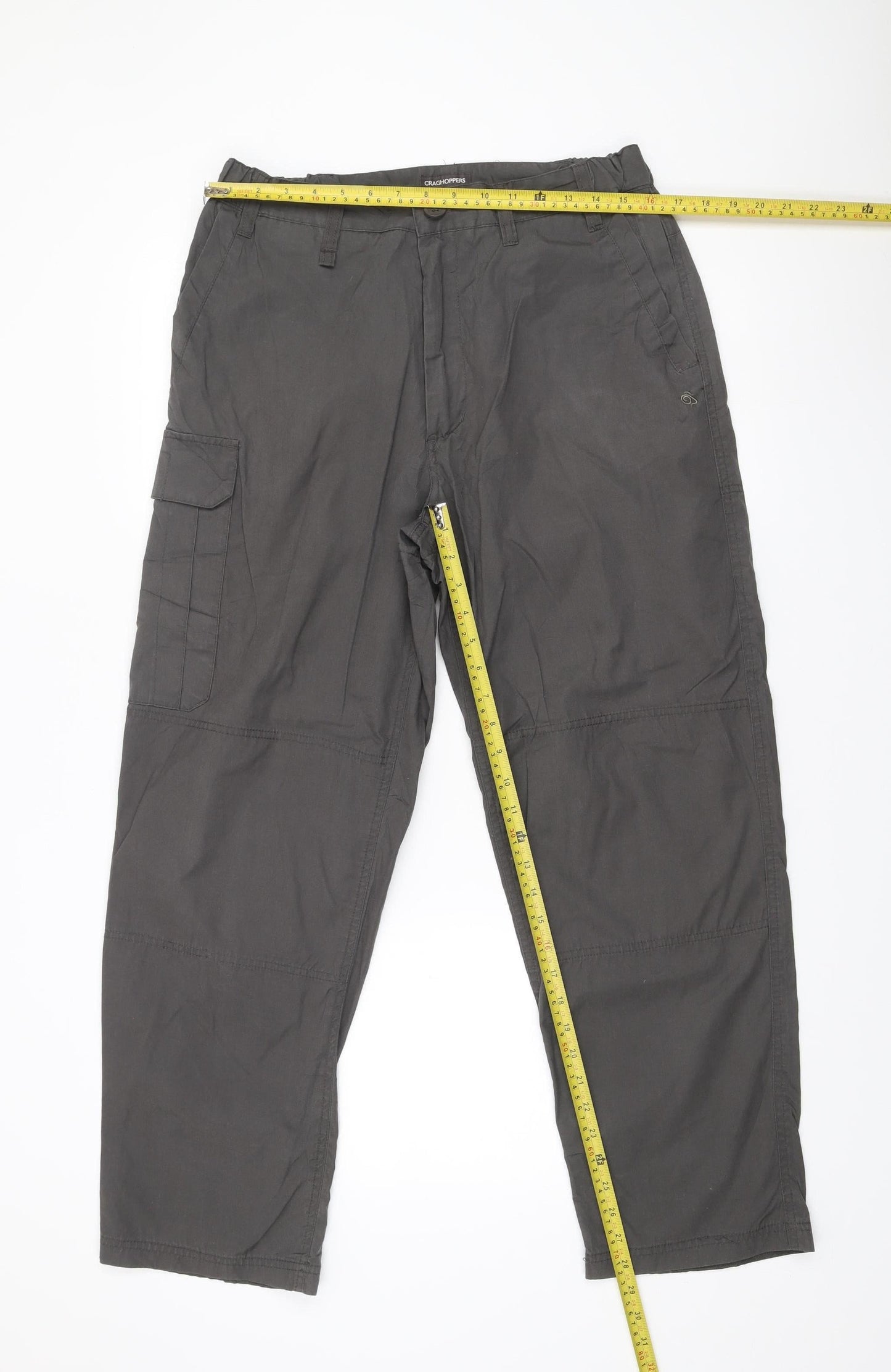 Craghoppers Men's Grey Cargo Trousers Size S 32in Regular Fit