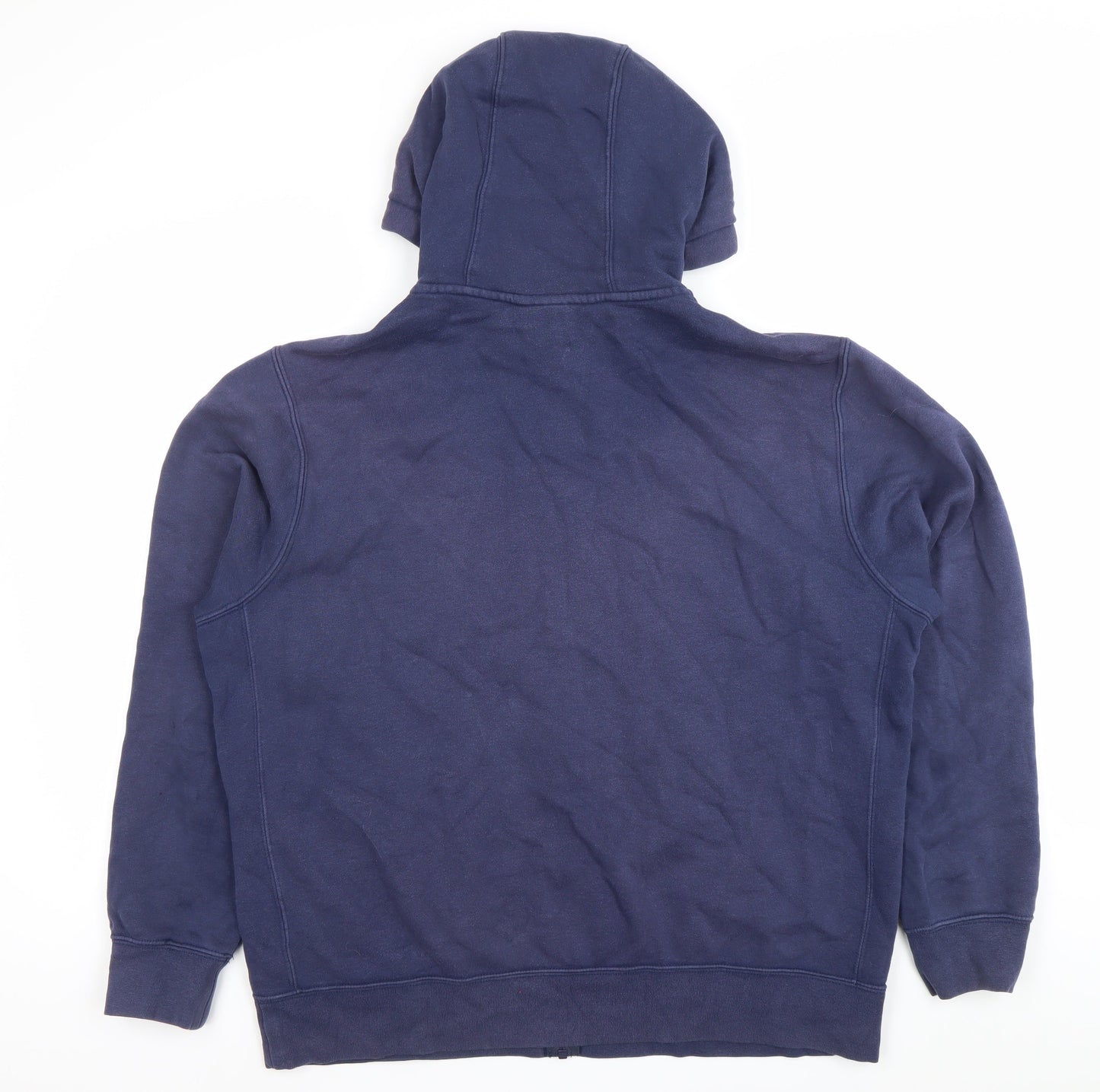 Nike Mens Blue Full Zip Hoodie Size L Regular Fit Fleece