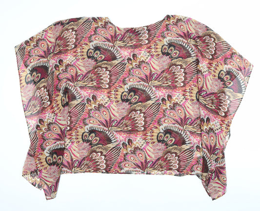 Susan Graver Women’s Multicoloured Floral Tunic Blouse M