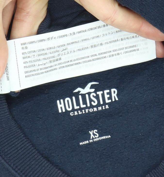 Hollister Women’s Blue NYC Sweatshirt XS Pullover Crew Neck