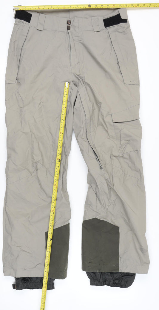 Columbia Men’s Grey Snow Pants M Waterproof Insulated Winter Trousers