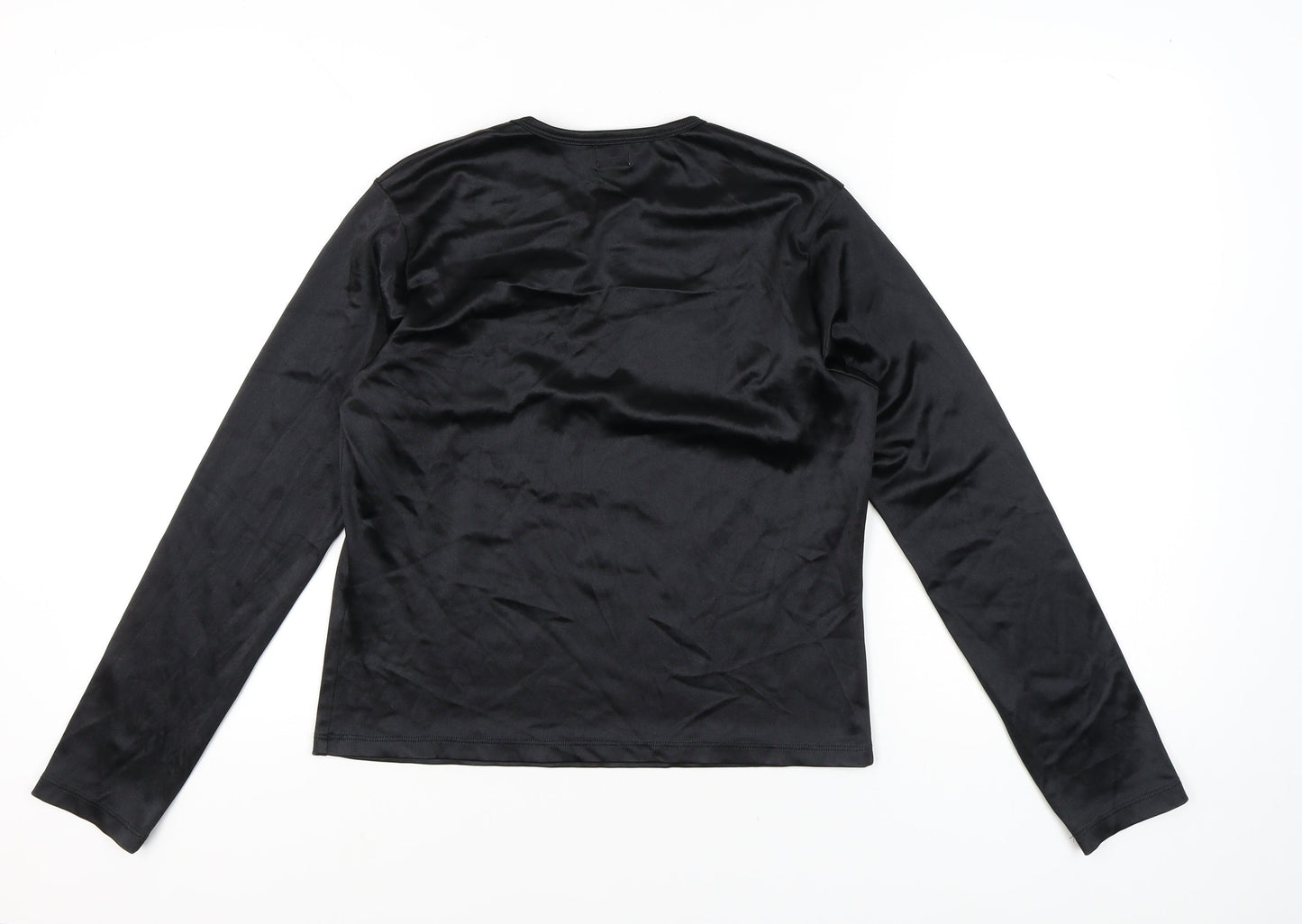 Calvin Klein Women’s Black Long Sleeve V-Neck T-Shirt L