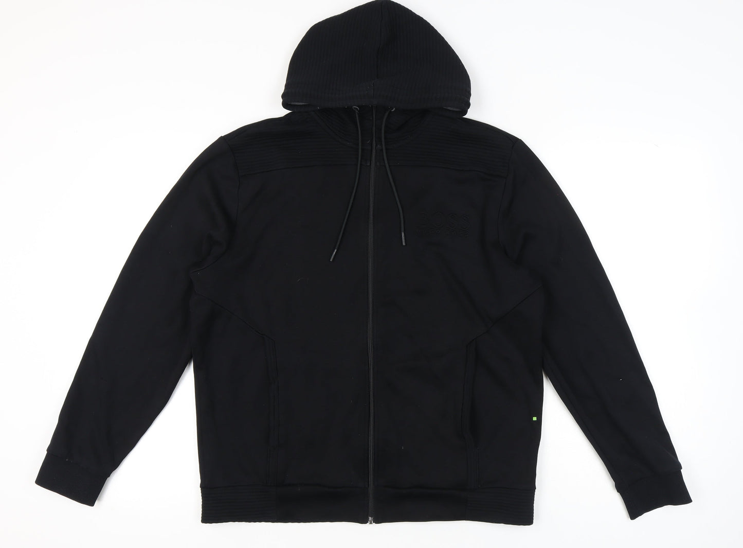 Hugo Boss Unisex Adults Black XL Full Zip Hoodie Jacket