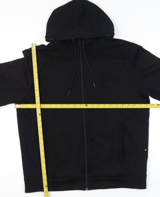 Hugo Boss Unisex Adults Black XL Full Zip Hoodie Jacket