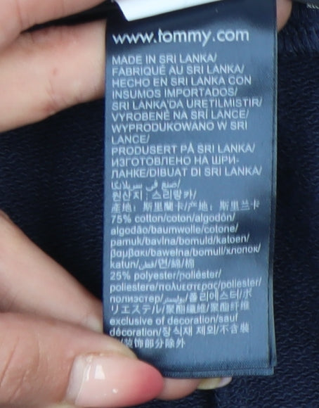 Tommy Hilfiger Men’s Blue Sweat Shorts M Casual Logo Drawstring