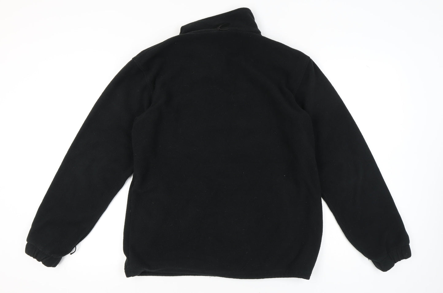 Mountain Life Men’s Black Fleece Jacket M Full Zip Outdoor Hiking