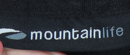 Mountain Life Men’s Black Fleece Jacket M Full Zip Outdoor Hiking