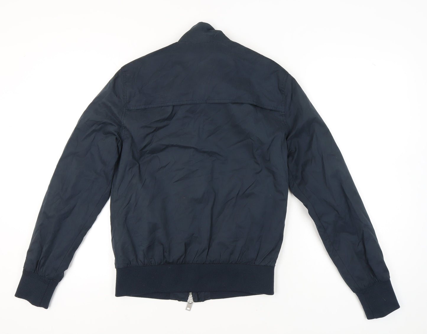 Superdry Men's Blue Bomber Jacket M Full Zip Pockets Casual