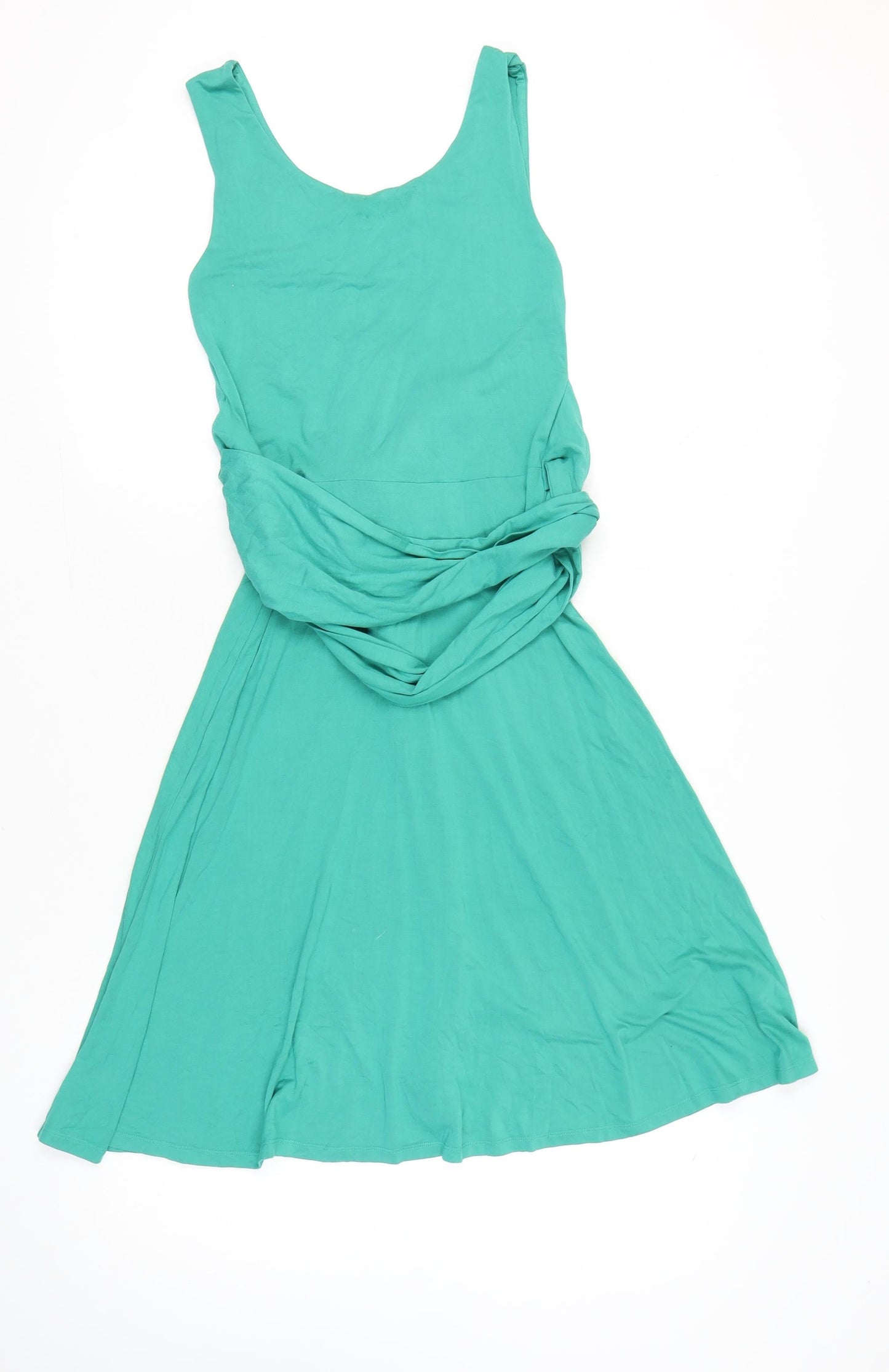 Boden Women’s Green Size 10 Fit & Flare Sleeveless Knee Length Dress