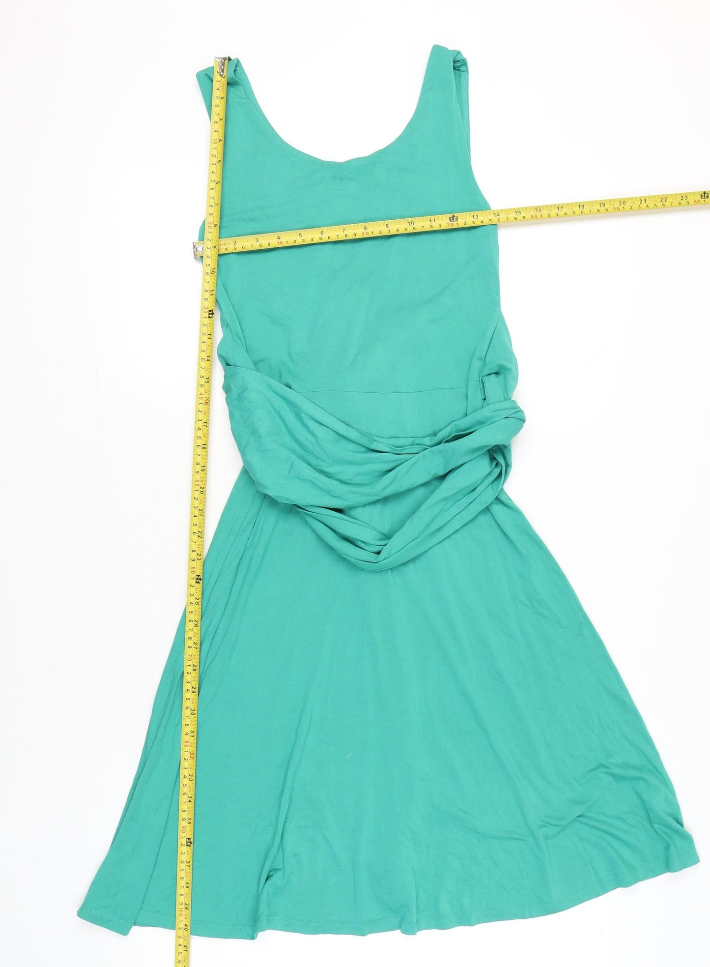 Boden Women’s Green Size 10 Fit & Flare Sleeveless Knee Length Dress