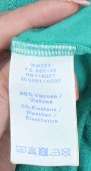 Boden Women’s Green Size 10 Fit & Flare Sleeveless Knee Length Dress