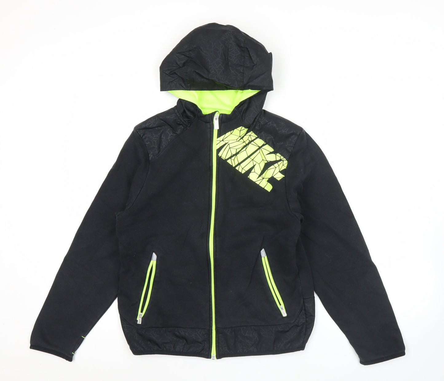 Nike Men’s Black Full Zip Hoodie L Sportswear Graphic Hooded
