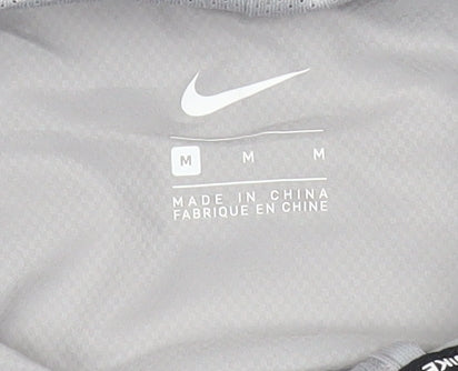 Nike Men's Grey Pullover Hoodie M Short Sleeve Lightweight