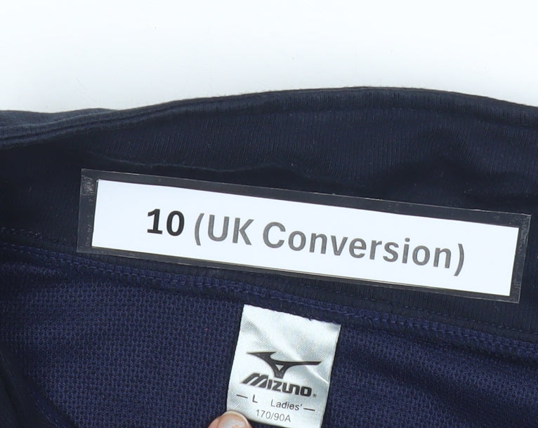 Mizuno Womens Black Size 10 Full Zip Sports Jacket