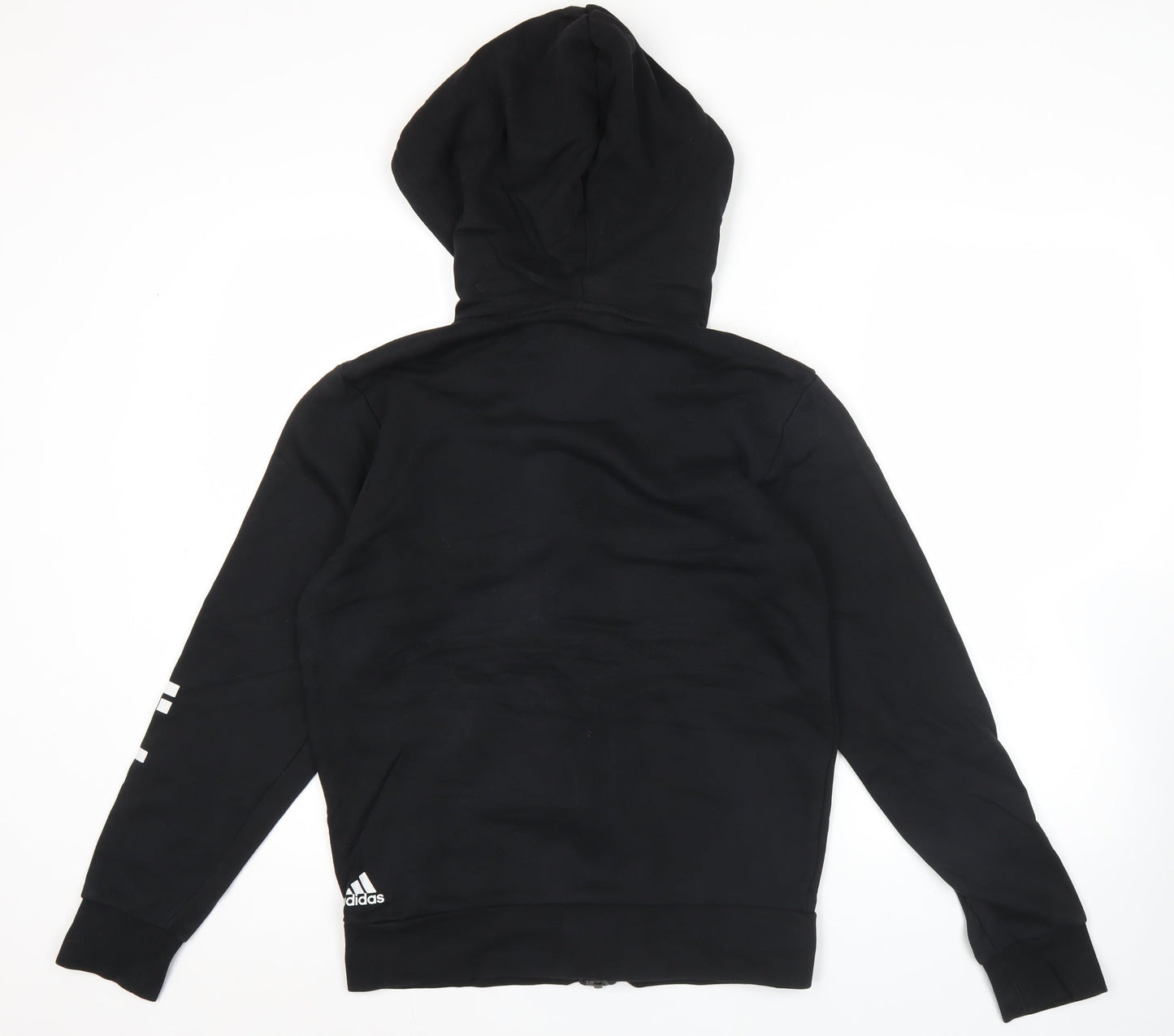 Adidas Men’s Black Full Zip Hoodie Jacket Size M Sportswear Logo